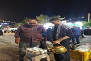 برپایی موکب امام سجاد(ع) در معراج شهدا شهر سمنان به مناسبت شب‌های حماسه